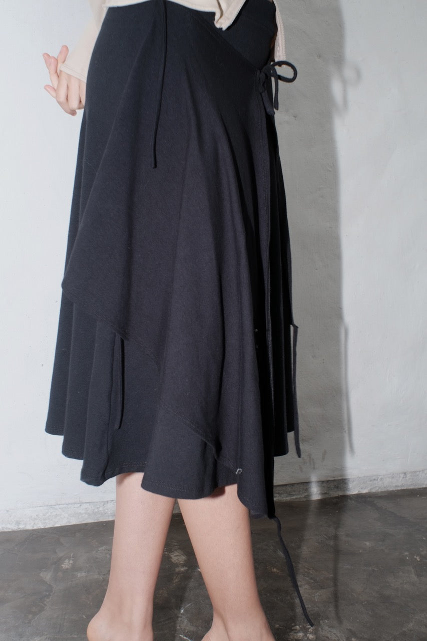 krystal paniagua wrap skirt jersey