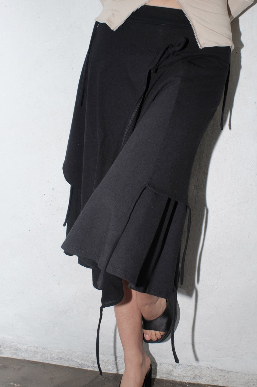 krystal paniagua wrap skirt jersey