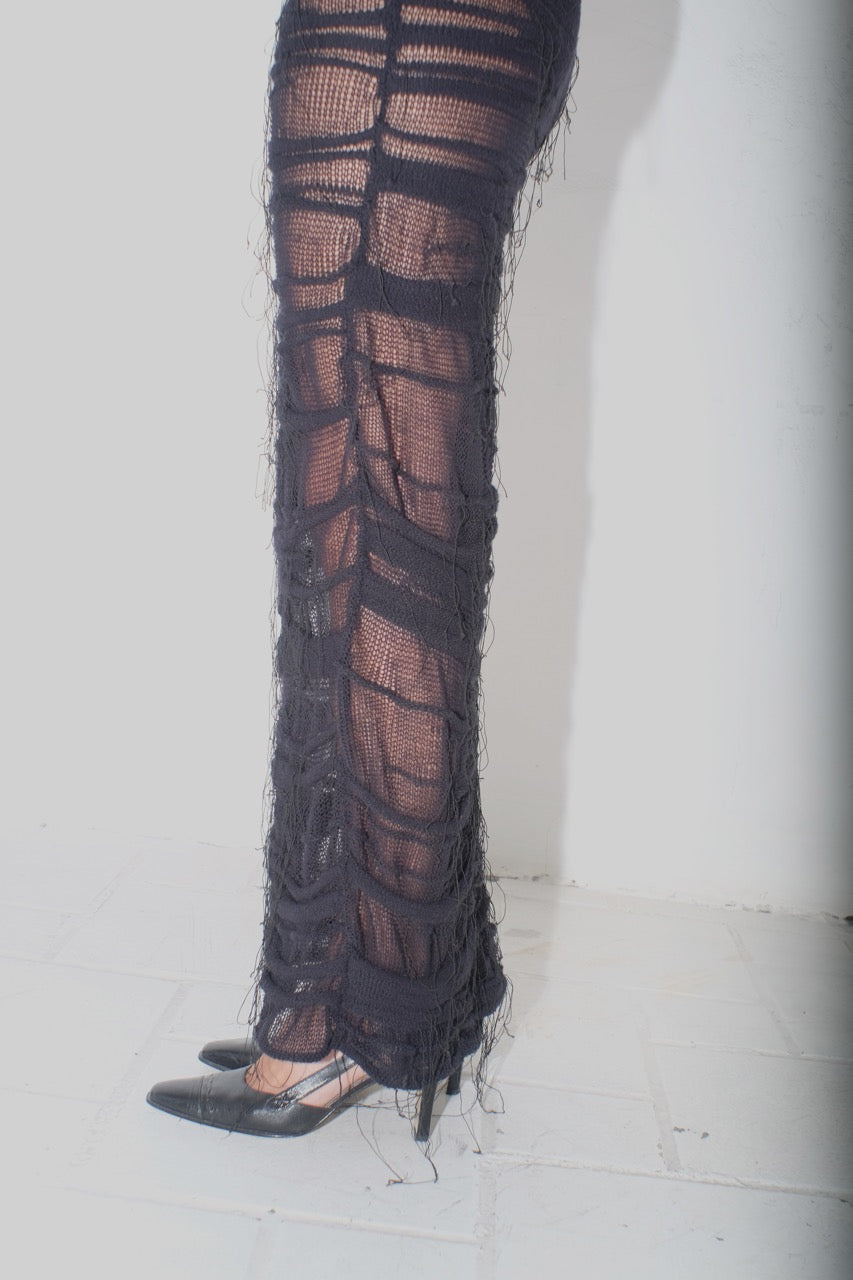 krystal paniagua organic dress black knitwear