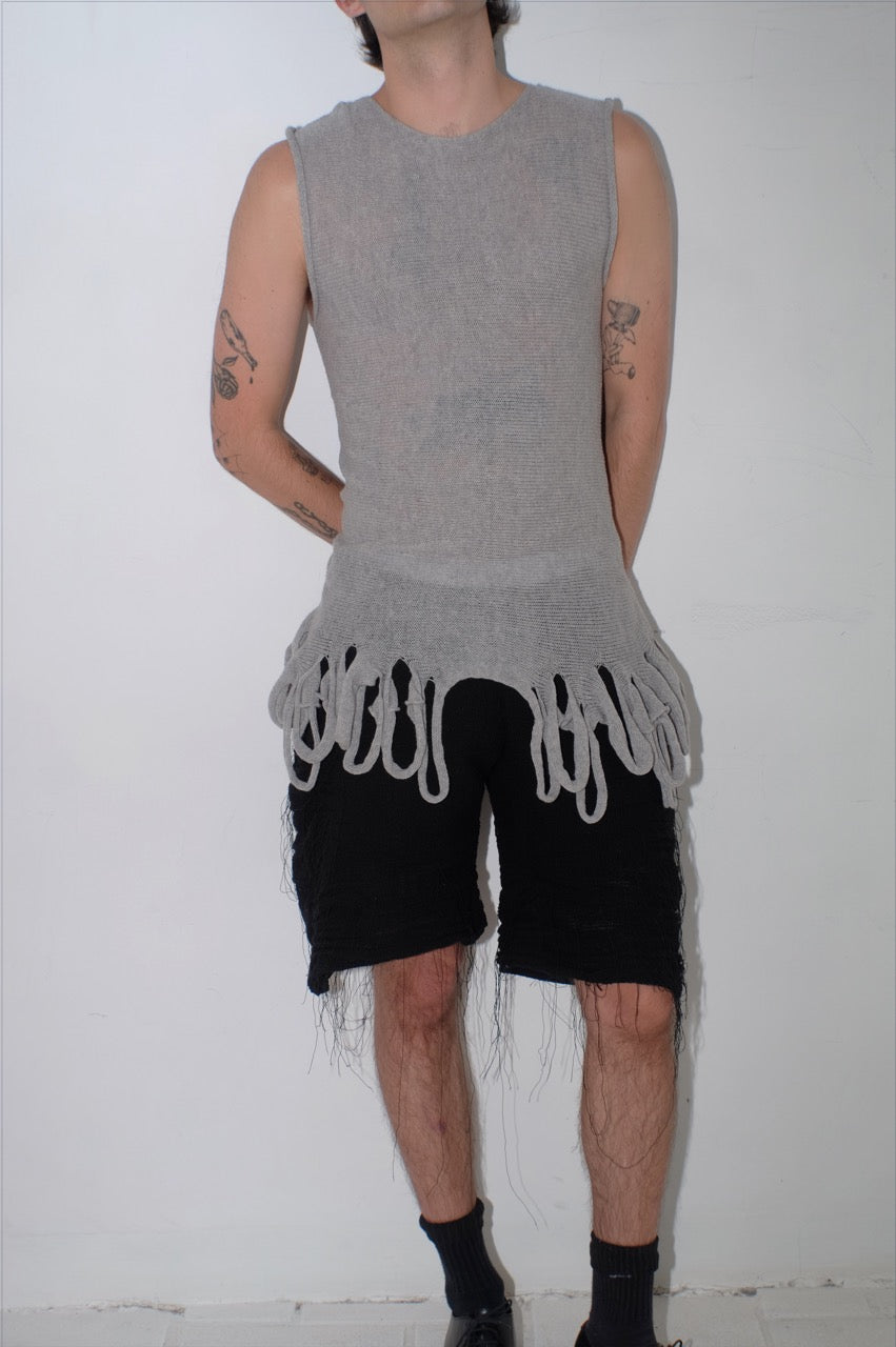 krystal paniagua grey loop tank knit unisex