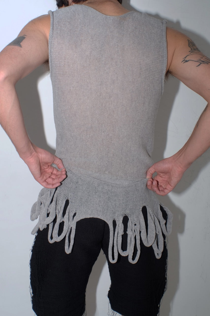 krystal paniagua grey loop tank knit unisex