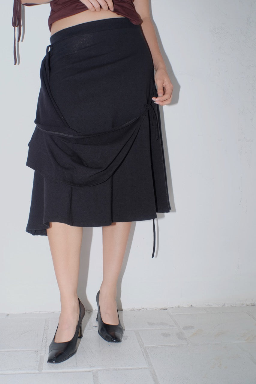 krystal paniagua wrap skirt jersey