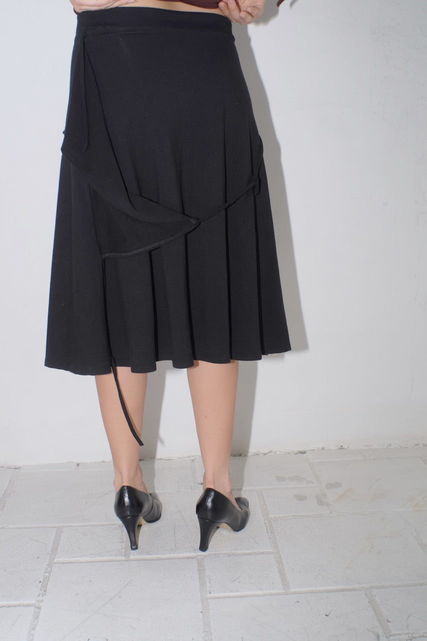 krystal paniagua wrap skirt jersey