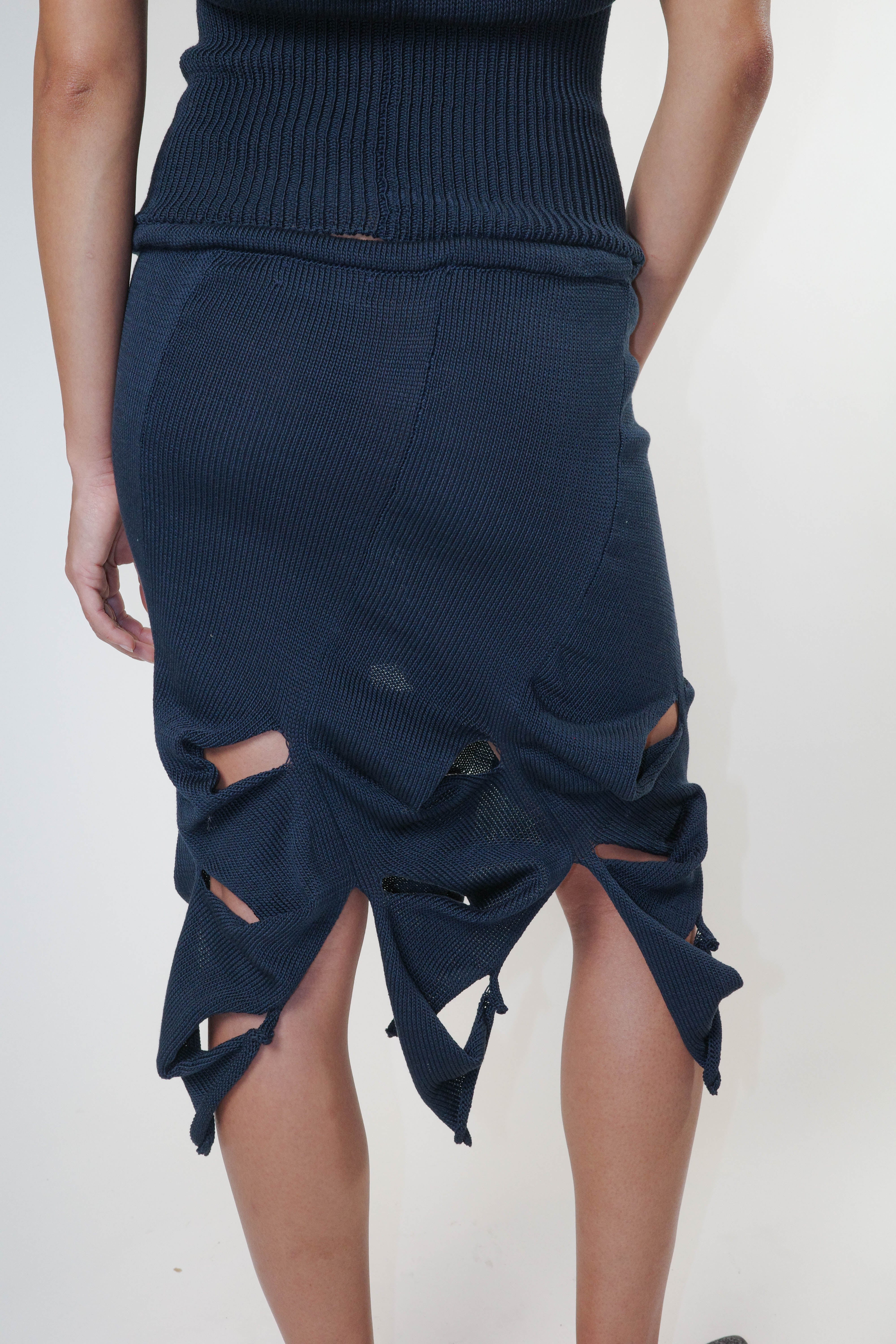 Cascade Skirt (Navy)