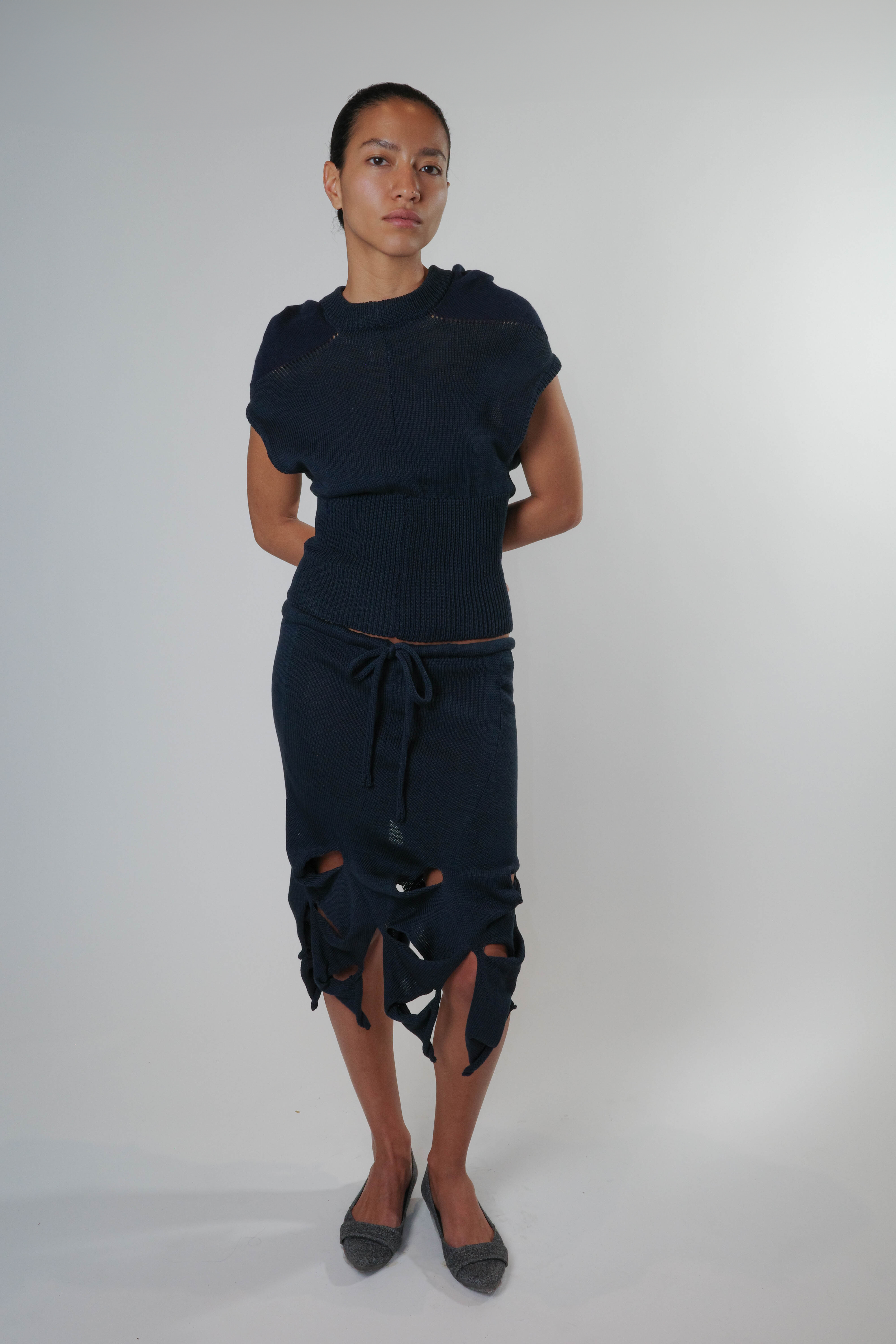 Cascade Skirt (Navy)
