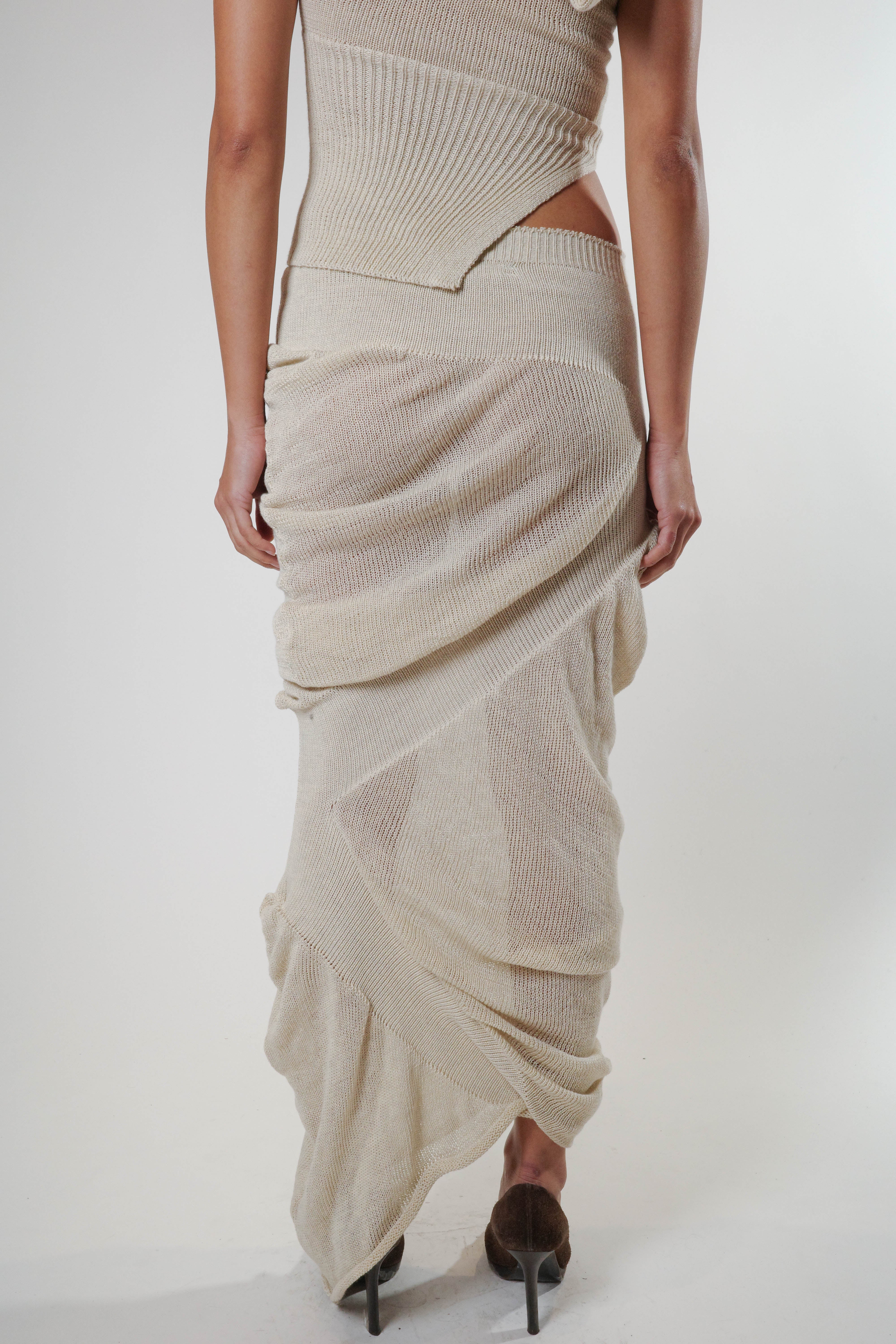 Zig-Zag Midi Skirt