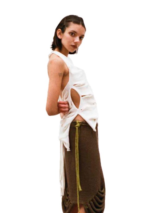 krystal paniagua butterfly top white