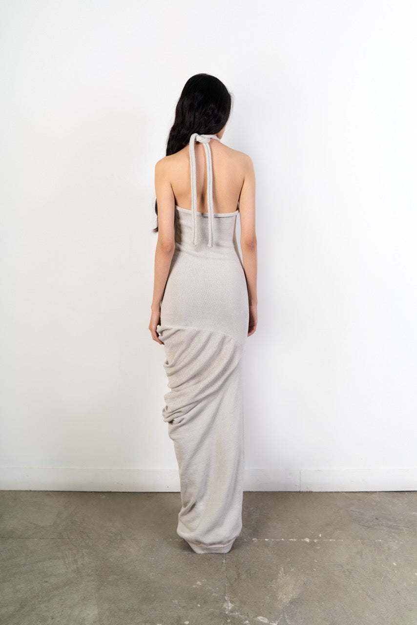 Side Drape Maxi Dress