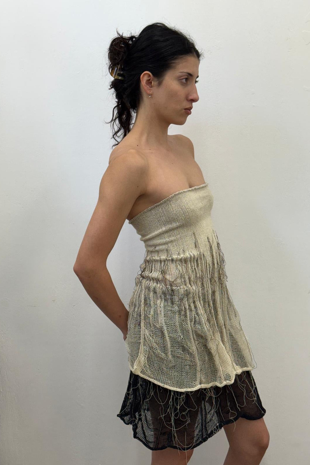 Organic Tube Top (Midi) (Brown/Beige) (unlisted la)