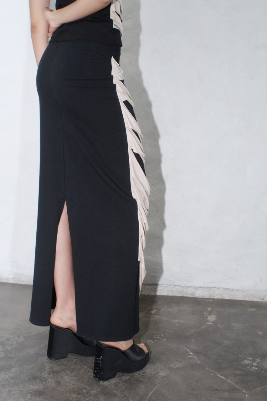 krystal paniagua jersey strap skirt