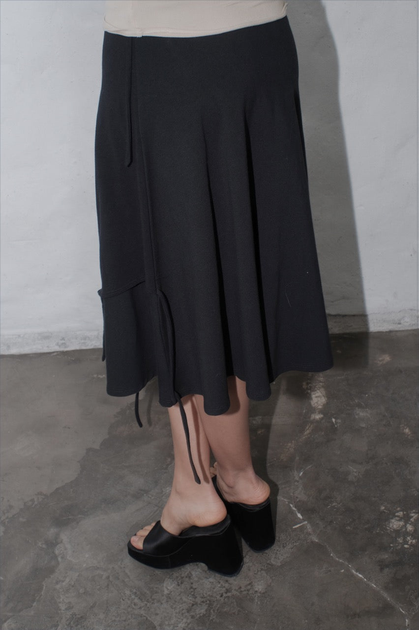 krystal paniagua wrap skirt jersey