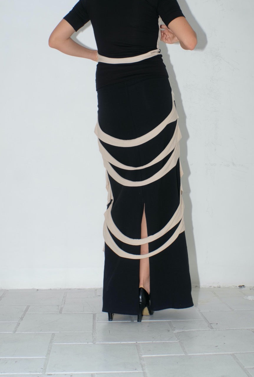 krystal paniagua jersey strap skirt