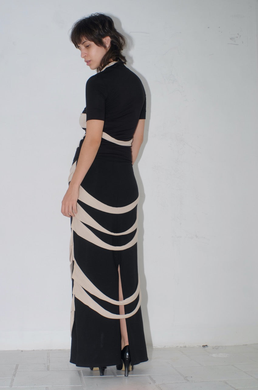 krystal paniagua jersey strap skirt