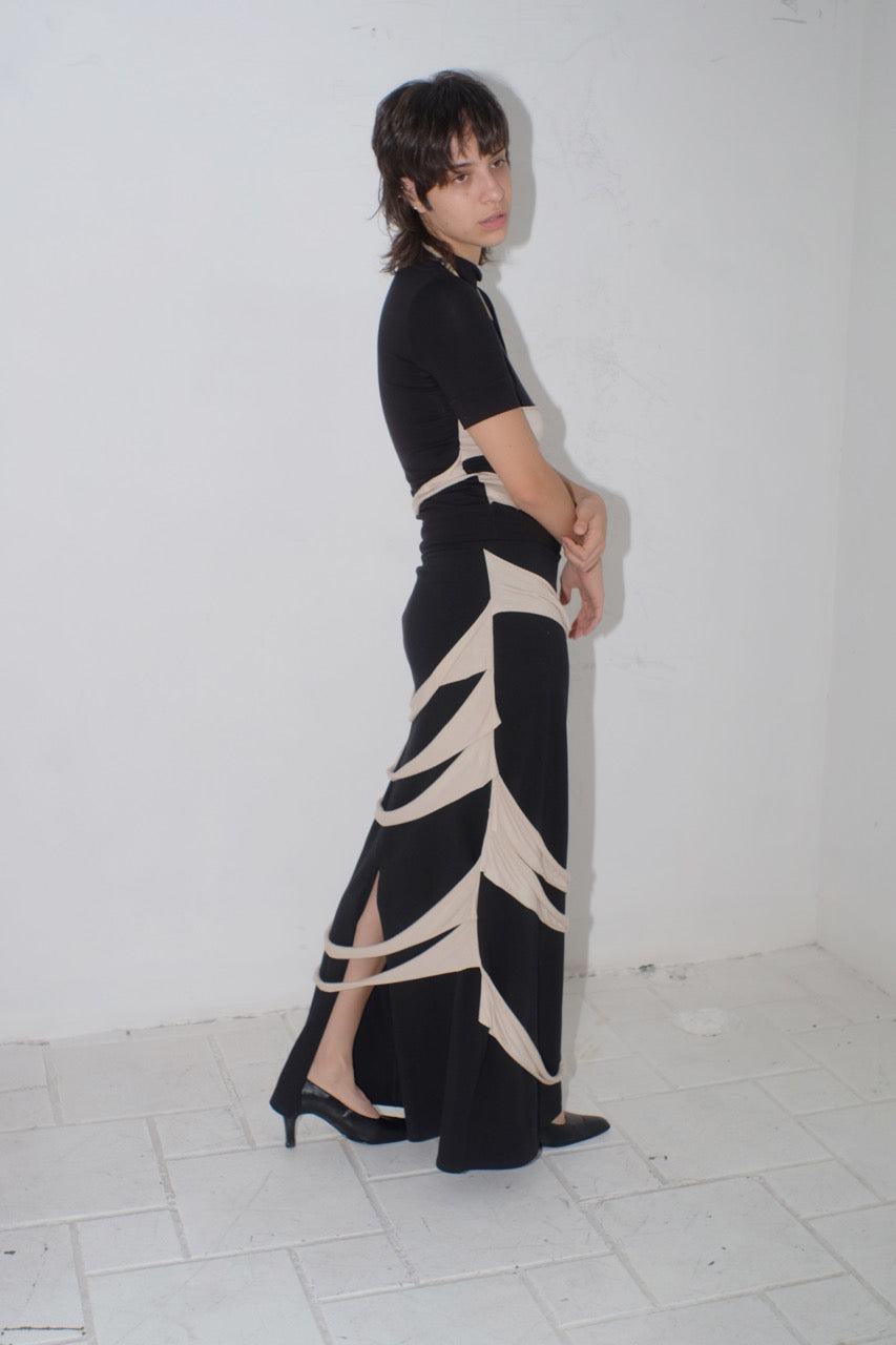 krystal paniagua jersey strap skirt