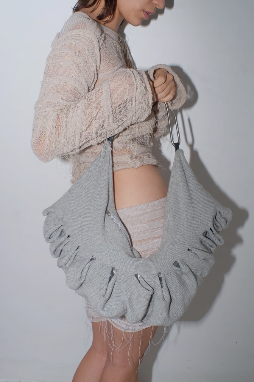 krystal paniagua loop bag knitwear