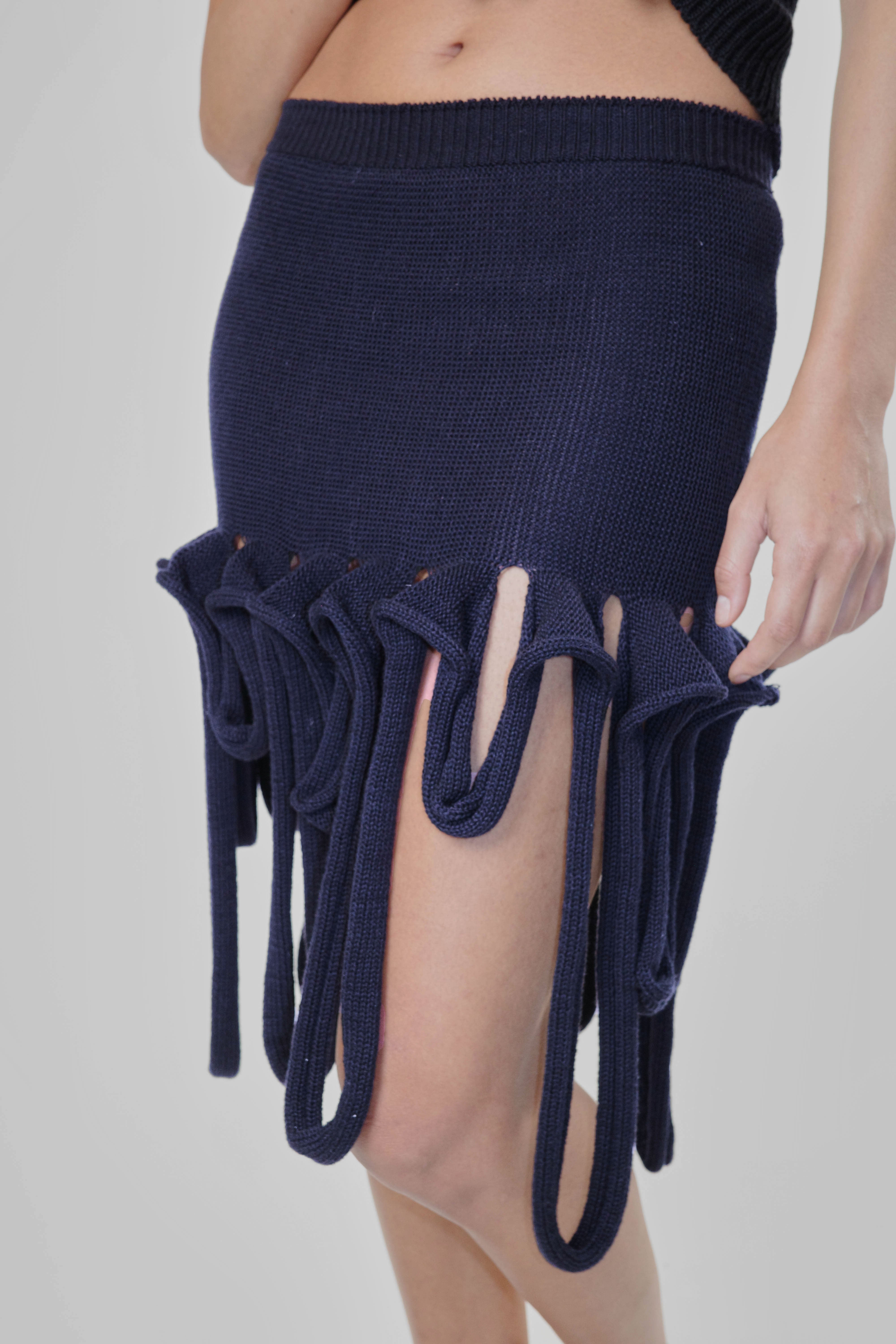 Drops Skirt (Navy)